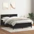 Pat box spring cu saltea, verde închis, 80x220 cm, catifea GartenMobel Dekor