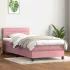 Pat box spring cu saltea, negru, 120x190 cm, catifea GartenMobel Dekor