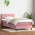 Pat box spring cu saltea, negru, 160x210 cm, catifea GartenMobel Dekor
