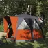 Tent Cabină cu acoperiș Verde și alb 320 x 320 x 203 cm GartenMobel Dekor