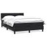 Pat box spring cu saltea, roz, 160x210 cm, catifea GartenMobel Dekor