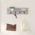 Răcător de paltoane montat pe perete cu raft sonoma gri GartenMobel Dekor