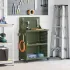 Cărucior pentru unelte cu raft Olivengrønn 65 x 35 x 111 cm GartenMobel Dekor