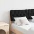 Tăblie tapițată Gri închis 120 cm Lemn de pin masiv GartenMobel Dekor