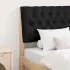 Tăblie tapițată Gri deschis 75 cm Lemn de pin masiv GartenMobel Dekor