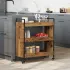 Cărucior de bucătărie stejar fumuriu 70x30x82 cm lemn prelucrat GartenMobel Dekor