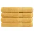 Prosoape de baie premium SOLUND, 4 buc., aurii, 30 x 30 cm, 600 g/m² GartenMobel Dekor