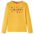 Tricou de copii cu mâneci lungi, ocru închis, 92 GartenMobel Dekor