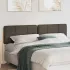 Tăblie tapițată Maro și taupe 200 cm Lemn de pin masiv GartenMobel Dekor