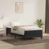 Pat box spring cu saltea, verde închis, 100x200 cm, catifea GartenMobel Dekor