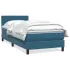 Pat box spring cu saltea, roz, 80x220 cm, catifea GartenMobel Dekor