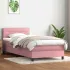 Pat box spring cu saltea, negru, 120x190 cm, catifea GartenMobel Dekor
