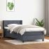 Pat box spring cu saltea, roz, 140x200 cm, catifea GartenMobel Dekor