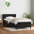 Pat box spring cu saltea, negru, 200x200 cm, catifea GartenMobel Dekor
