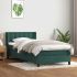 Pat box spring cu saltea, roz, 90x210 cm, catifea GartenMobel Dekor