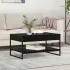 Masă de cafea Stejar Negru 80 x 50 x 40 cm Lemn compozit GartenMobel Dekor
