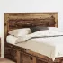 Tăblie cap cu headboard Gri din beton 150 cm Lemn compozit GartenMobel Dekor
