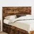 Tăblie cap cu headboard Gri din beton 150 cm Lemn compozit GartenMobel Dekor