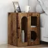 Noptieră 2 pcs Stejar fumuriu 40 x 35 x 50 cm Lemn compozit GartenMobel Dekor