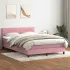 Pat box spring cu saltea, gri închis, 140x220 cm, catifea GartenMobel Dekor