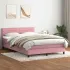 Pat box spring cu saltea, negru, 160x210 cm, catifea GartenMobel Dekor