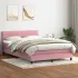 Pat box spring cu saltea, gri deschis, 160x220 cm, catifea GartenMobel Dekor