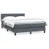 Pat box spring cu saltea, roz, 140x220 cm, catifea GartenMobel Dekor