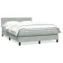 Pat box spring cu saltea, roz, 160x220 cm, catifea GartenMobel Dekor