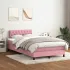 Pat box spring cu saltea, verde închis, 180x200 cm, catifea GartenMobel Dekor