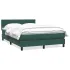 Pat box spring cu saltea, roz, 160x220 cm, catifea GartenMobel Dekor
