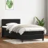 Pat box spring cu saltea, negru, 160x210 cm, catifea GartenMobel Dekor