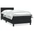 Pat box spring cu saltea, roz, 80x220 cm, catifea GartenMobel Dekor