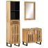 Set mobilier de baie, 3 piese, lemn masiv de mango brut GartenMobel Dekor