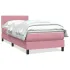 Pat box spring cu saltea, roz, 180x210 cm, catifea GartenMobel Dekor