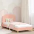 Cadru de pat pentru copii cu spătar Crem 80 x 200 cm GartenMobel Dekor