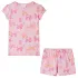 Pijamale pentru copii cu mâneci scurte, roz deschis, 128 GartenMobel Dekor