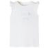 Tricou pentru copii cu mâneci cu volane, alb, 140 GartenMobel Dekor