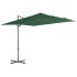 Umbrelă în consolă cu stâlp din oțel, roșu bordo, 250x250 cm GartenMobel Dekor