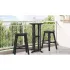 Masă de bar Negru 55 x 55 x 107 cm HDPE GartenMobel Dekor