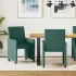 Scaune de dining cu roți 2 pcs Verde închis 58 x 65 x 94 cm GartenMobel Dekor