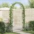 Arc de Grădină Floral Negru GartenMobel Dekor