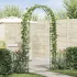 Arc de Grădină Floral Negru GartenMobel Dekor