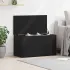 Cutie de depozitare Stejar Negru 84 x 42 x 46 cm Lemn compozit GartenMobel Dekor