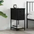 Noptiere, 2 buc., negru, 32x42x70 cm, lemn compozit GartenMobel Dekor
