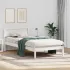 Cadru de pat cu headboard Maro 100 x 200 cm Lemn de pin masiv GartenMobel Dekor