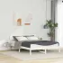 Cadru de pat cu headboard Alb 160 x 200 cm Lemn de pin masiv GartenMobel Dekor