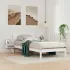 Cadru de pat cu headboard Alb 80 x 200 cm Lemn de pin masiv GartenMobel Dekor