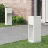 Lampa de parcurs LED solar 2 pcs Verde măsliniu GartenMobel Dekor