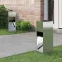 Lampa de parcurs LED solar 2 pcs Verde măsliniu GartenMobel Dekor