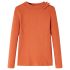 Tricou pentru copii cu mâneci lungi, portocaliu ars, 116 GartenMobel Dekor